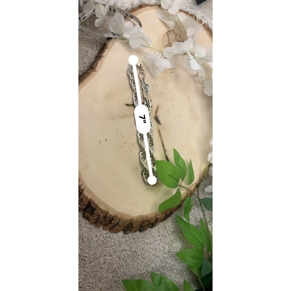 Trifari Braided Rope Chain Necklace Made France Silver-Toned Statement Vintage - Picture 13 of 13